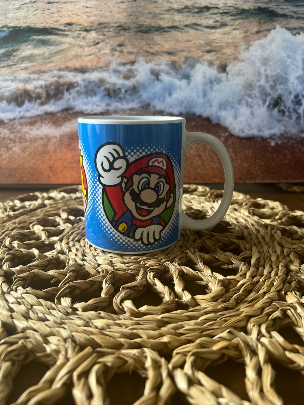 Super Mario Blue Ceramic Coffee Mug
